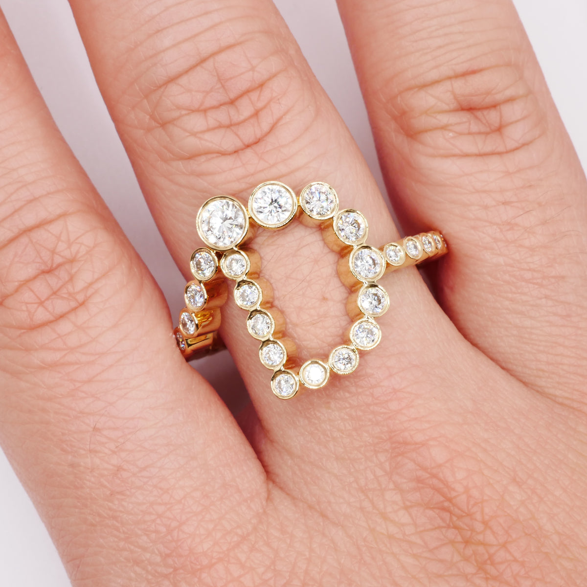 Alphabet Embrace Ring, view 16