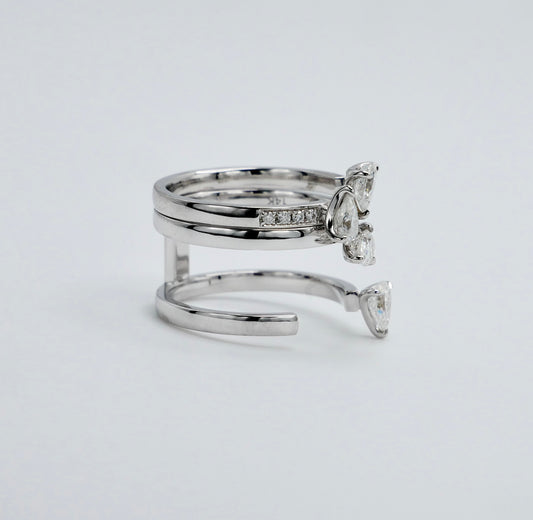 Stacking Ring Set, 14K Gold, view 2