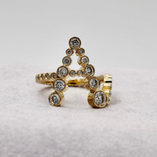 Alphabet Embrace Ring, view 2