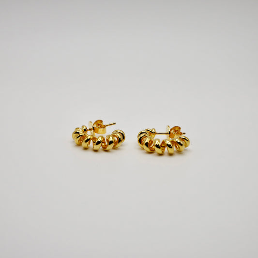 Fusilli Hoop Earrings, view 2