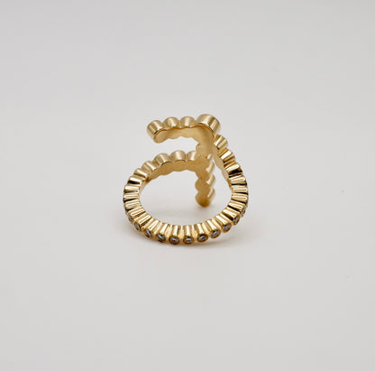 Alphabet Embrace Ring, view 10