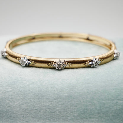 Silk Diamond Bangle, Slim, view 3