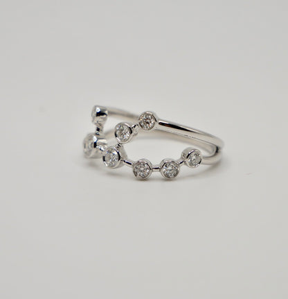 Virgo Constellation Ring with Lab Diamonds, view 3