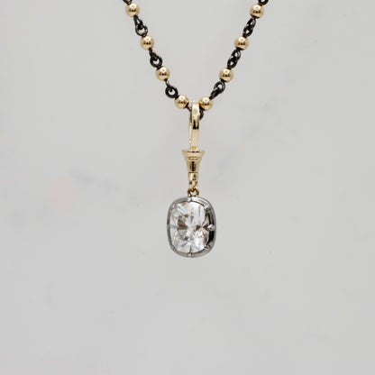 Georgian Victorian Art Deco Ball Sphere Chain Necklace, 3 mm, view 3