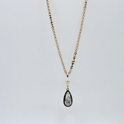 Georgian Victorian Ball Belcher Chain Necklace, view 4