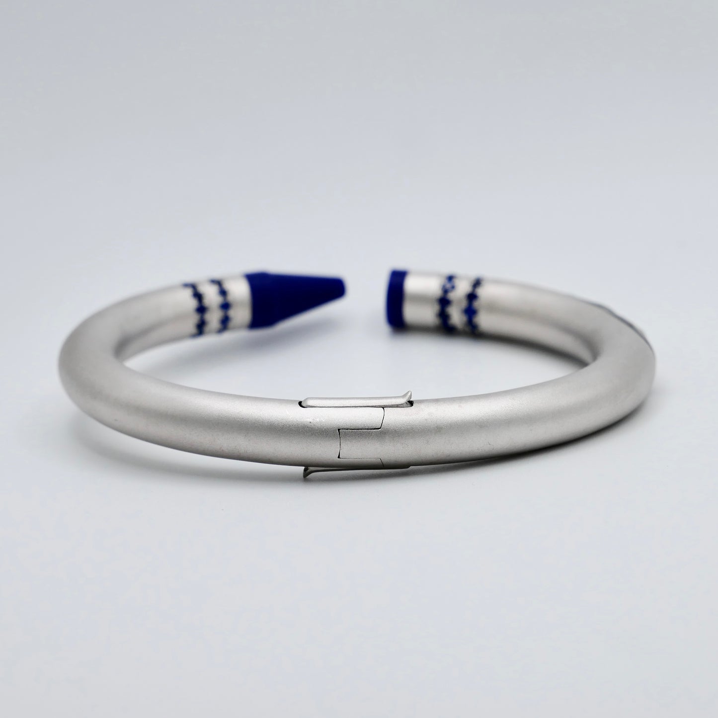 Customizable Crayon Bracelet with Blue Lapis and Blue Moissanites