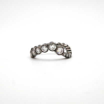 Wave Embrace Ring, 18K Blackened Gold