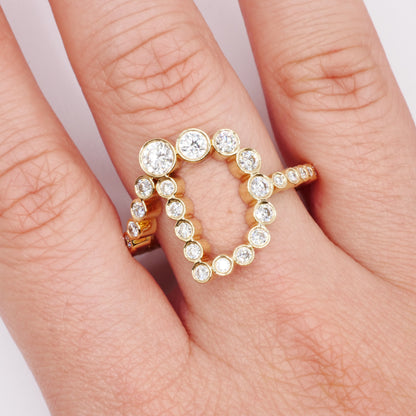 Alphabet Embrace Ring, view 16