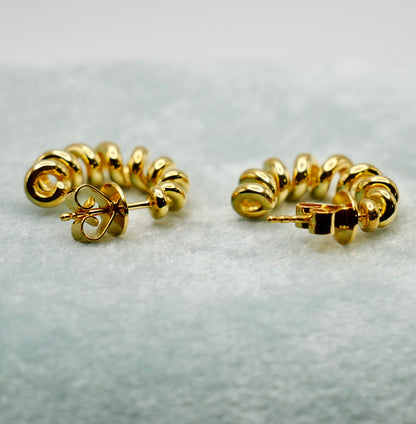 Fusilli Hoop Earrings, view 6
