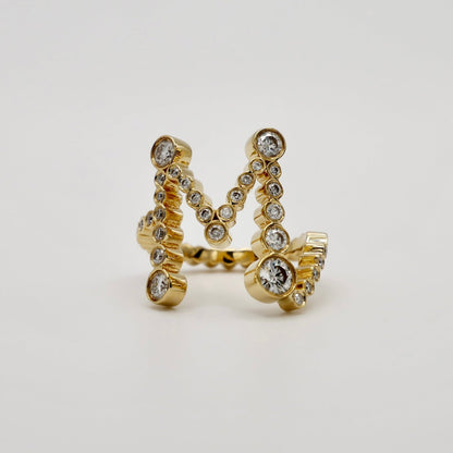 Alphabet Embrace Ring, view 4