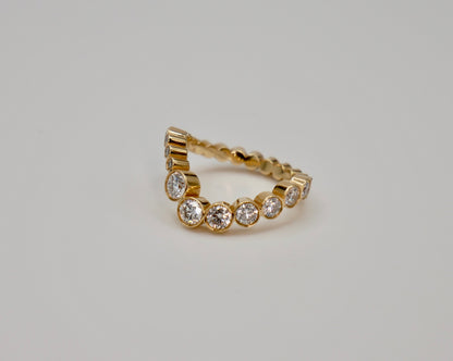Wave Embrace Ring, 18K Gold, view 6