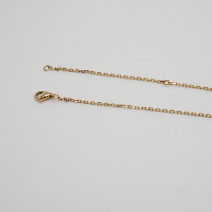 Round Lab Diamond or Moissanite Floating Necklace, 18K Gold, view 5