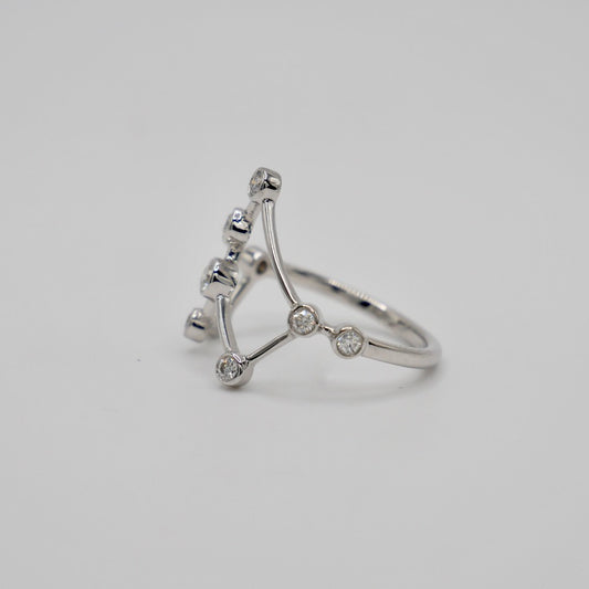 Leo Constellation Ring with Lab Diamonds