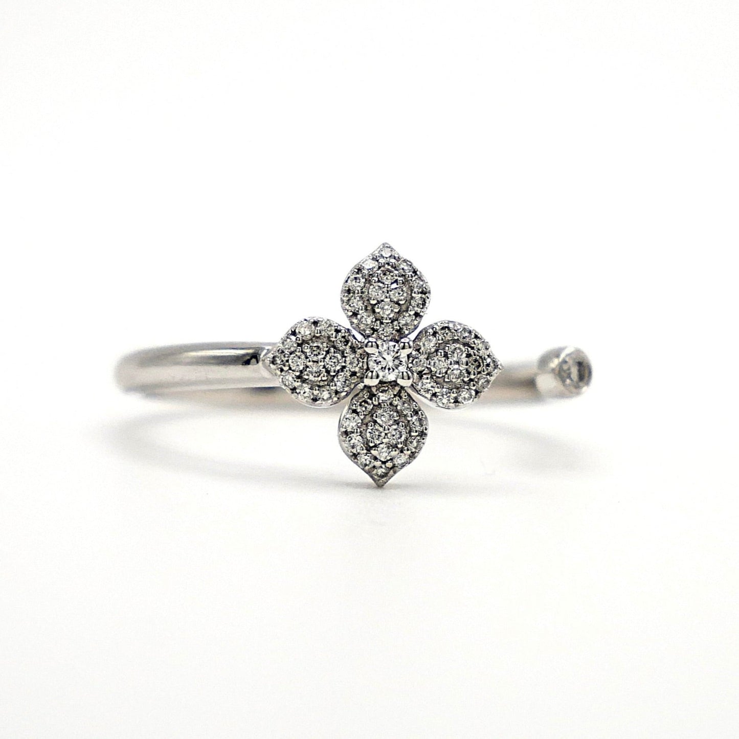 Diamond Clover Ring, view 10