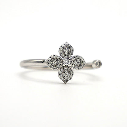 Diamond Clover Ring, view 10