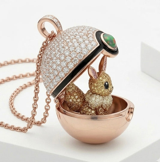 Eevee Pokéball Locket, view 2