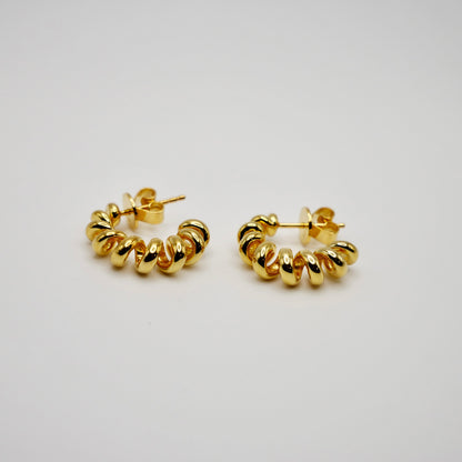 Fusilli Hoop Earrings, view 5