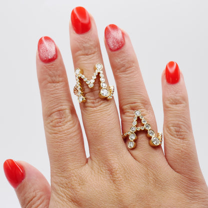 Alphabet Embrace Ring, view 11