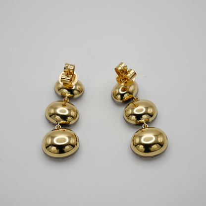 Triple Oval Stud Earrings, view 7
