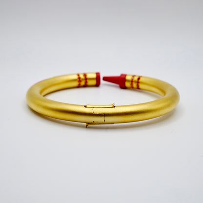 Customizable Crayon Bracelet with Orange Coral and Orange Moissanites, view 2