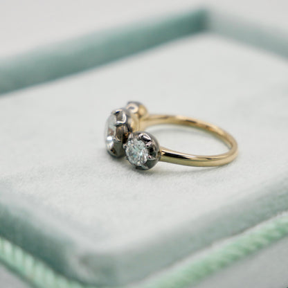 Georgian Victorian Trilogy Collet Set Ring, view 8