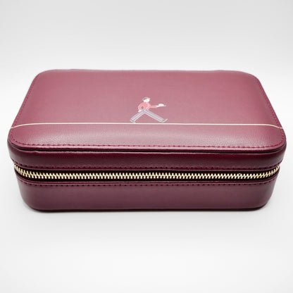 Leather Bellboy Burgundy Jewelry Box, view 4
