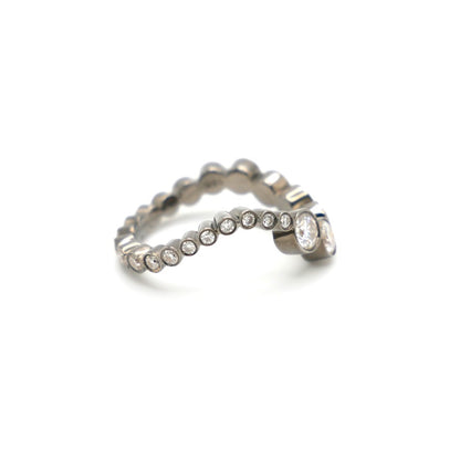 Wave Embrace Ring, 18K Blackened Gold, view 4