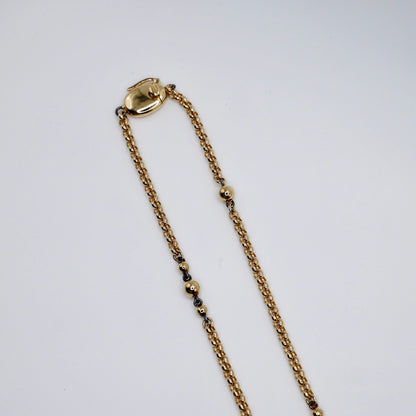 Georgian Victorian Ball Belcher Chain Necklace, view 5