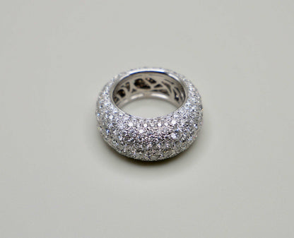 Cloud Plump Pouf Ring with 5.9 Cts of Lab Grown Diamonds, 18K Gold, view 2