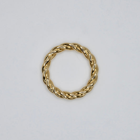 Twisted Rope Band Ring in 14K or 18K Gold