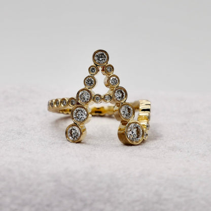 Alphabet Embrace Ring, view 2
