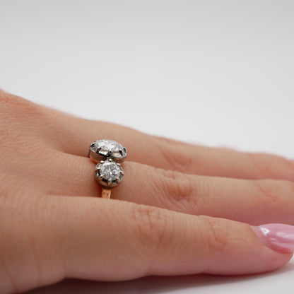 Georgian Victorian Trilogy Collet Set Ring, view 11