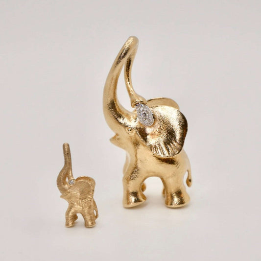 ole lynggaard, elephant pendant,  diamond elephant pendant, medium elephant, tamara kalinic