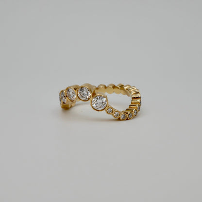 Wave Embrace Ring, 18K Gold