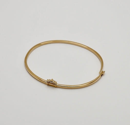 Crown Lab Diamond Bangle, view 2
