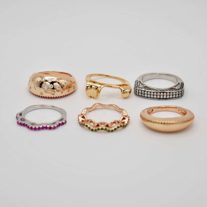 Stacked Hamburger Ring, Gold Filled, view 5