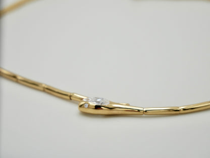 Bamboo Serpent Collar Necklace, view 5