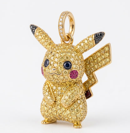 Pokemon Charm Bracelet Pavé Moissanite, view 3