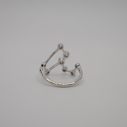 Leo Constellation Ring with Lab Diamonds, view 3