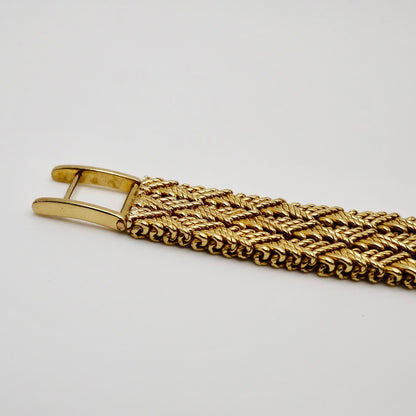 Vintage Audemars Piguet Ladies Watch Gold Malachite Diamond 1970s Manual Wind Luxury Swiss, 18K Gold, view 5