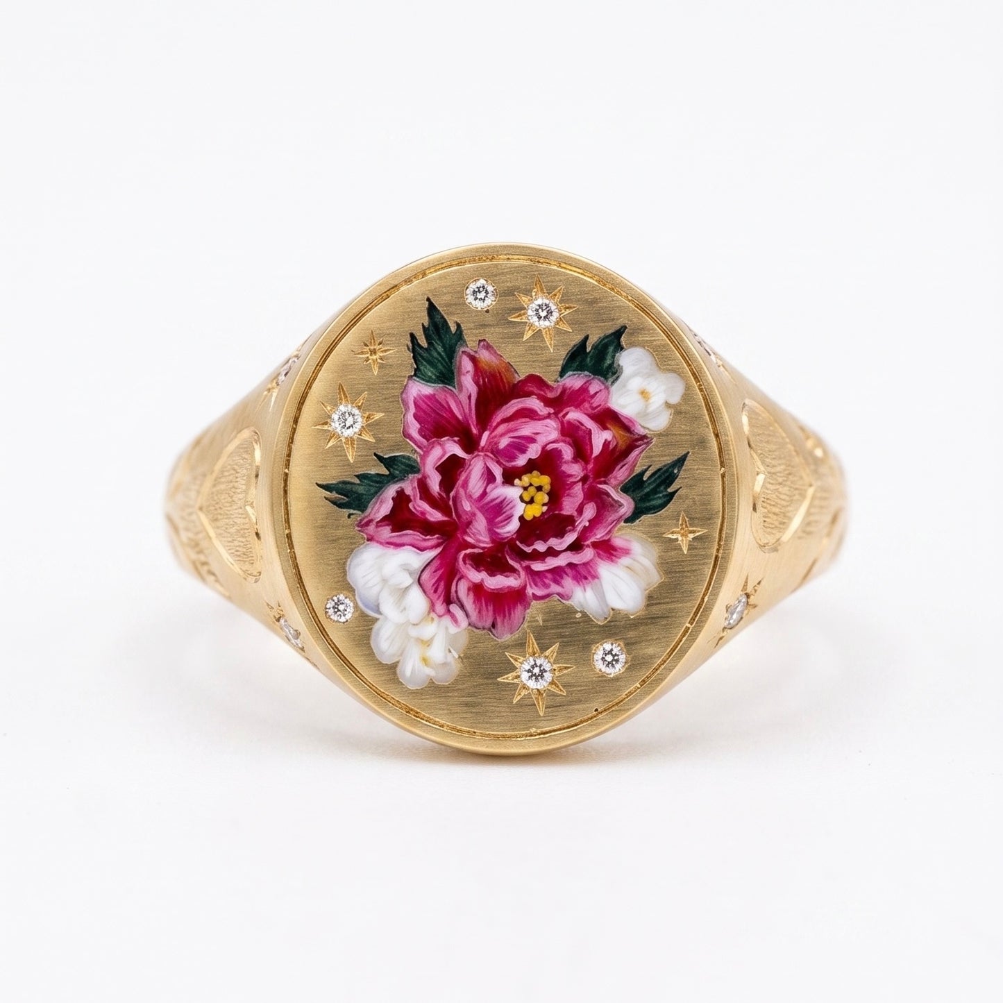 Bague Canard en Or 18 carats Aigue-marine avec Saphirs Jaunes et Bleus