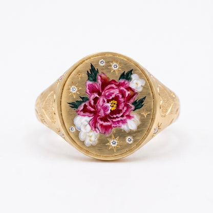 Bague Canard en Or 18 carats Aigue-marine avec Saphirs Jaunes et Bleus