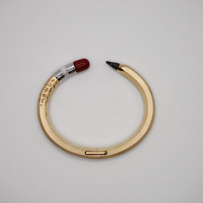 Bitten Pencil Bangle with Moissanite and Jasper, view 5