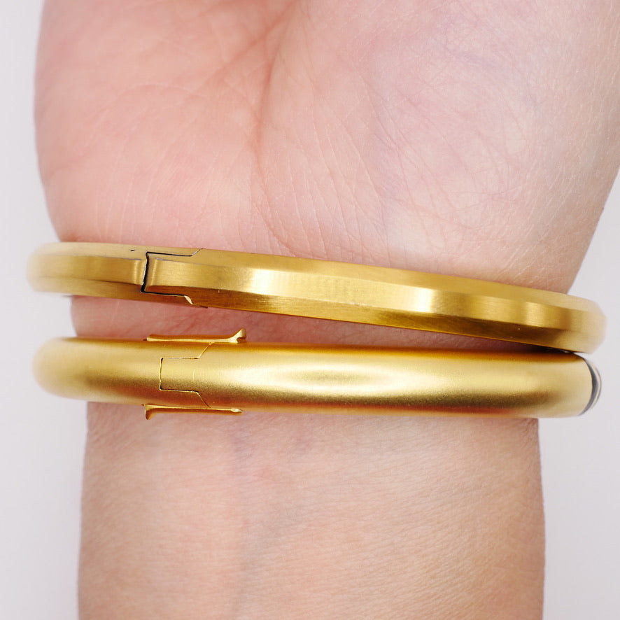 Customizable Crayon Bracelet in 18K Gold Filled with Pink Coral and Pink Moissanites | Nadine Ghosn style | Drake jewelry | Justin Bieber jewelry | Beyonce jewelry | novelty fun fine jewelry | by Disco Marshmallow