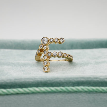 Alphabet Embrace Ring, view 7