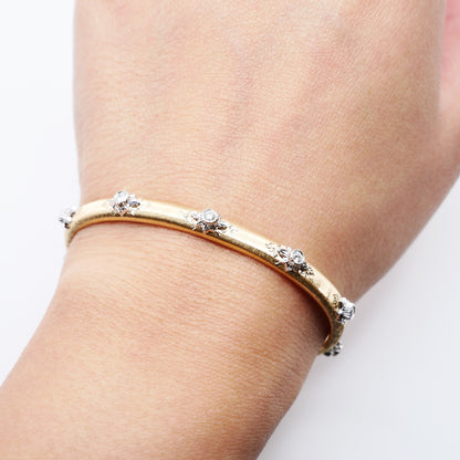 Silk Diamond Bangle, Slim, view 5