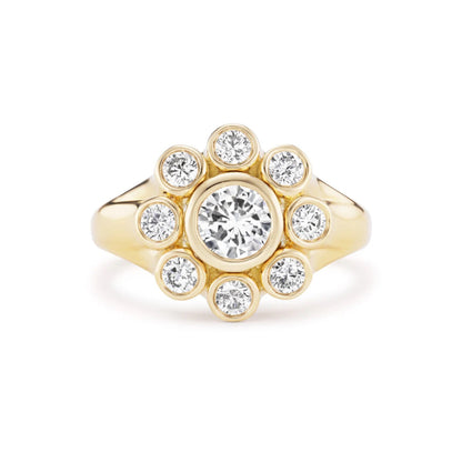 Lab Diamond Cluster Ring