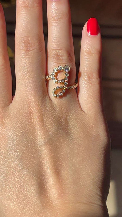 Alphabet Embrace Ring, view 17