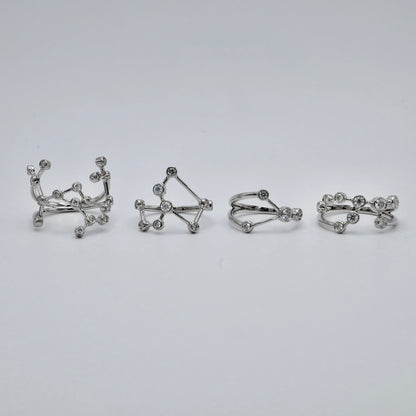 Virgo Constellation Ring with Lab Diamonds, view 5