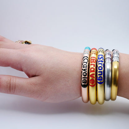 Customizable Crayon Bracelet with Orange Coral and Orange Moissanites, view 12